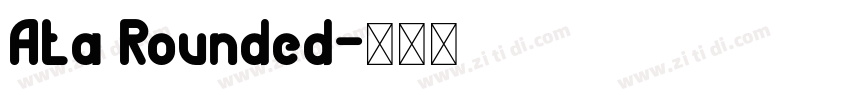 Ata Rounded字体转换